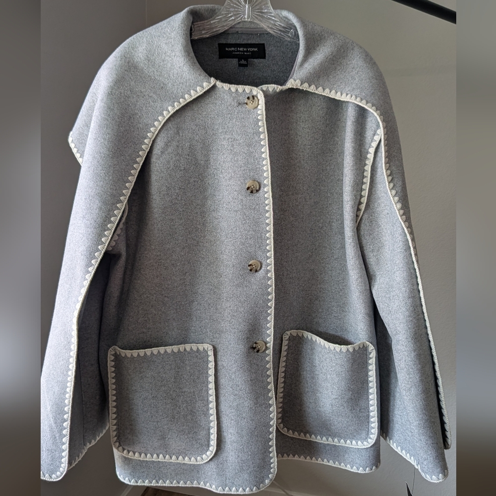 Gray Cape with White Trim